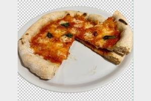 Pizza Napoletana realizzata con farina di grani antichi jervecella, di tipo 0, acqua 60%, 4 lievitazioni a temperatura ambiente.